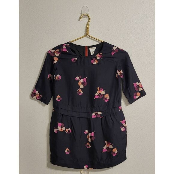 J.Crew-Crewcuts Girls Silk Floral Blouse Sz 8 - Picture 1 of 3